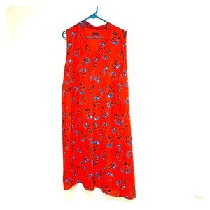Vince Camuto Havana Brights Floral Shift Dress 2x